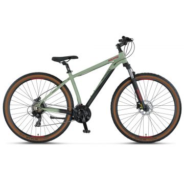 Bicicleta MTB Mosso Wildfire Man Hidraulic, roata 29  , cadru 20   din aluminiu, culoare verde mat