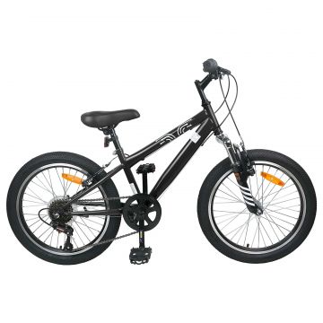 vidaXL Bicicletă Montană 20 Inci 6-Viteză pentru 5-8 ani Negru