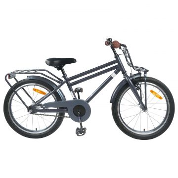 vidaXL Bicicletă pentru Copii 18 Inci pentru 5-7 ani Gri închis