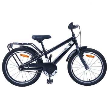 vidaXL Bicicletă pentru Copii 18 Inci pentru 5-7 ani Negru