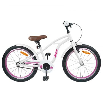vidaXL Bicicletă pentru Copii 20 Inci pentru 6-11 ani Alb