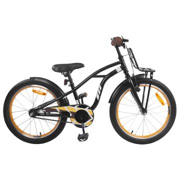 vidaXL Bicicletă pentru Copii 20 Inci pentru 6-11 ani Negru
