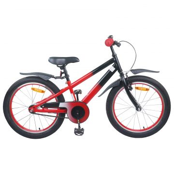 vidaXL Bicicletă pentru Copii 20 Inci pentru 6-11 ani Roșu și Negru
