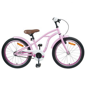 vidaXL Bicicletă pentru Copii 20 Inci pentru 6-11 ani Roz deschis
