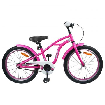 vidaXL Bicicletă pentru Copii 20 Inci pentru 6-11 ani Roz închis