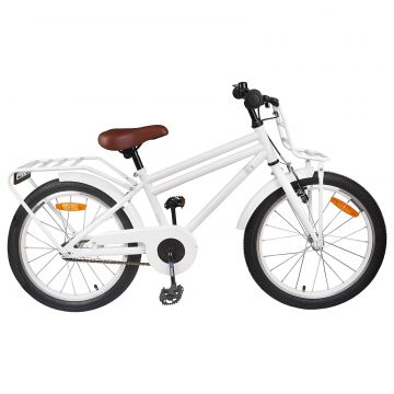 vidaXL Bicicletă pentru Copii 22 Inci pentru 7-12 ani Alb