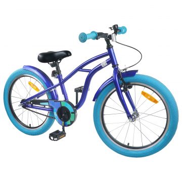 vidaXL Bicicletă pentru Copii 22 Inci pentru 7-12 ani Albastru închis