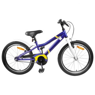 vidaXL Bicicletă pentru Copii 24 Inci pentru 8-12 ani Albastru Alb